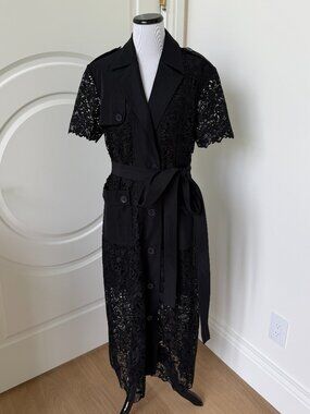 Rich Radi Q's Black Lace Maxi Dress
